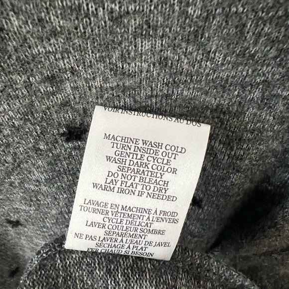 NWT Z SUPPLY Cassidy Flocked Star Long Sleeve Top in Gray, Size Small - Picture 5 of 8